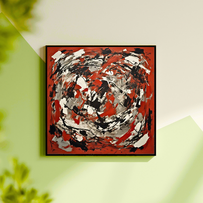 Red Terrain Awakening (Inspired by Indian Red Ground) -  Abstract Art
