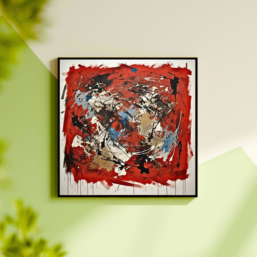 Terra Rouge Explosion (Inspired by Indian Red Ground) -  Abstract Art