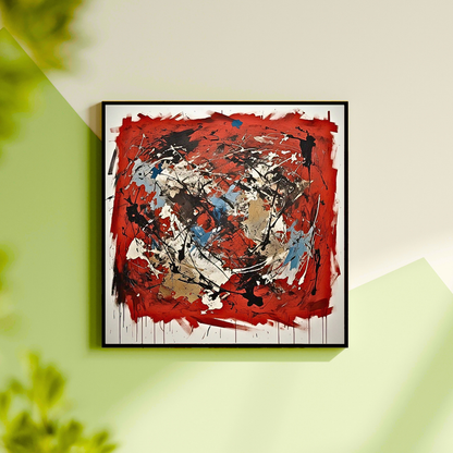 Terra Rouge Explosion (Inspired by Indian Red Ground) -  Abstract Art