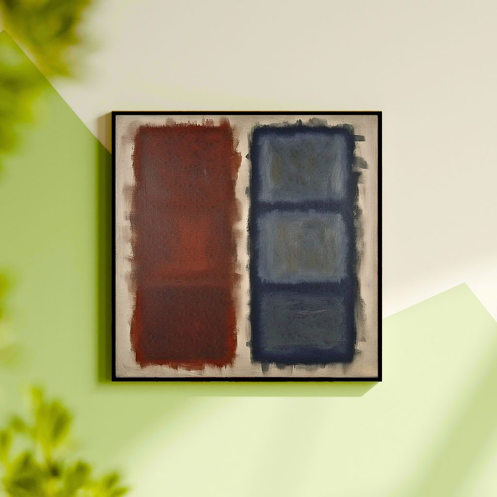 Cerulean Fade (Inspired by No. 61 (Rust and Blue)) -  Abstract Art