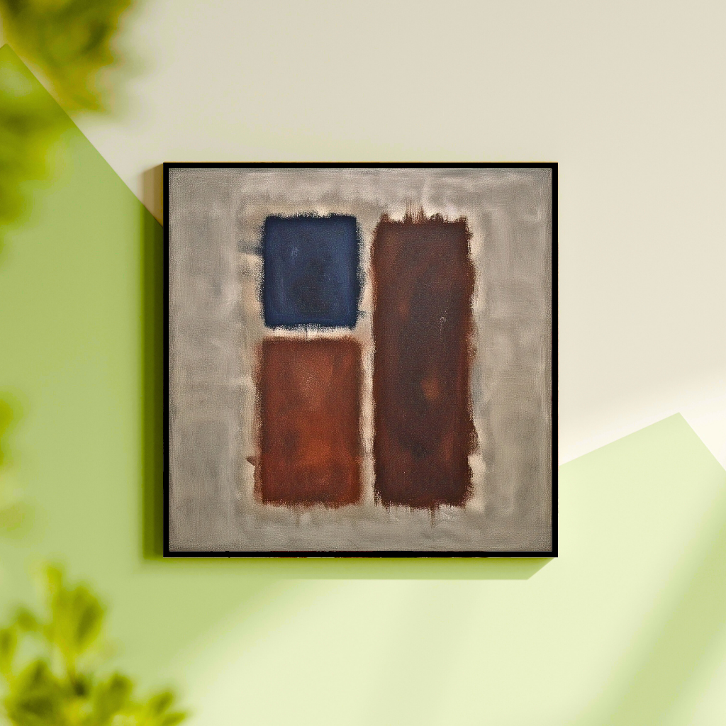 Nocturnal Bloom (Inspired by No. 61 (Rust and Blue)) -  Abstract Art