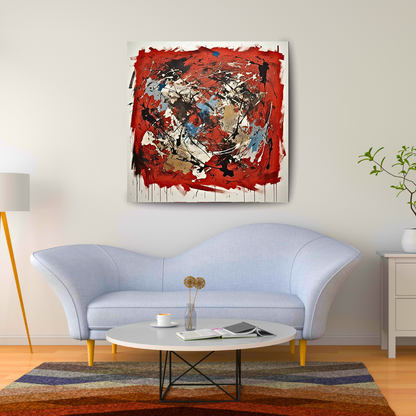 Terra Rouge Explosion (Inspired by Indian Red Ground) -  Abstract Art