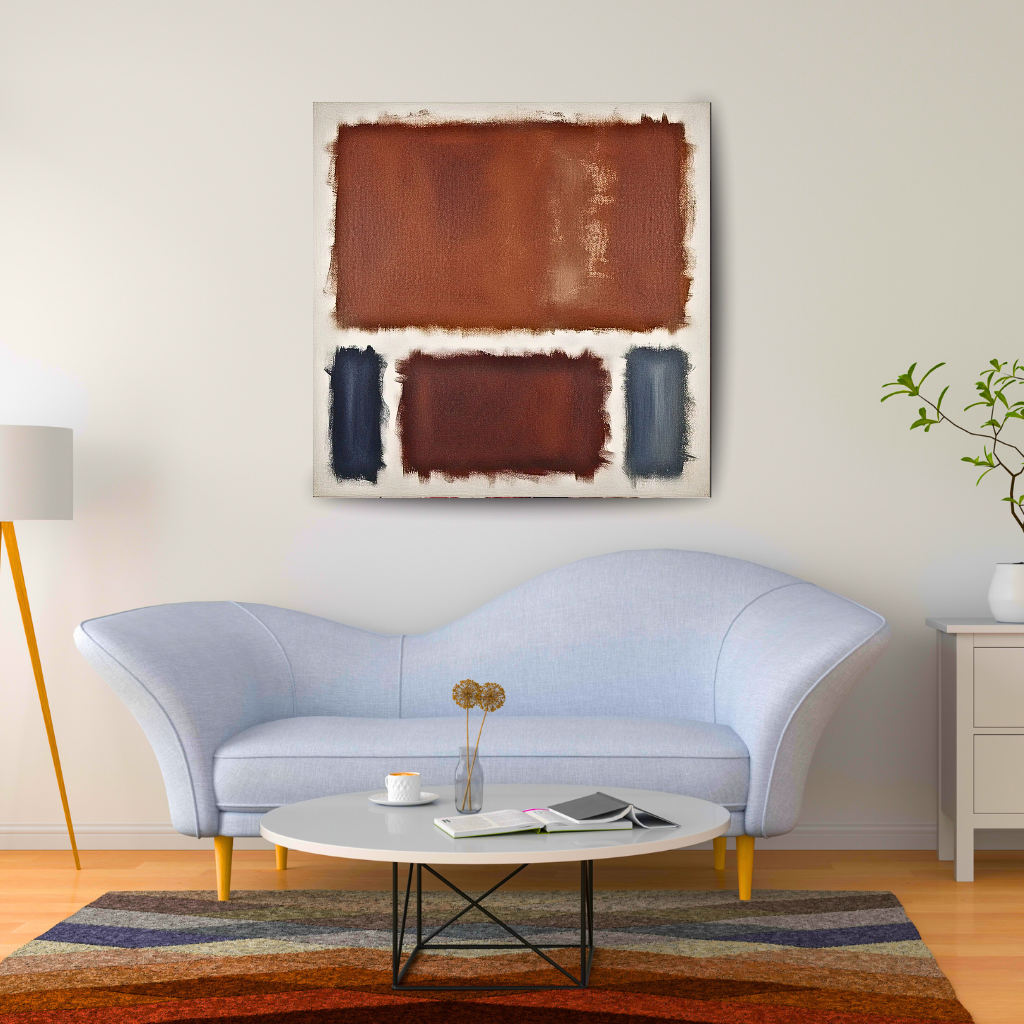 Oxide Oasis (Inspired by No. 61 (Rust and Blue)) -  Abstract Art