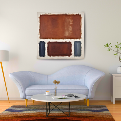 Oxide Oasis (Inspired by No. 61 (Rust and Blue)) -  Abstract Art