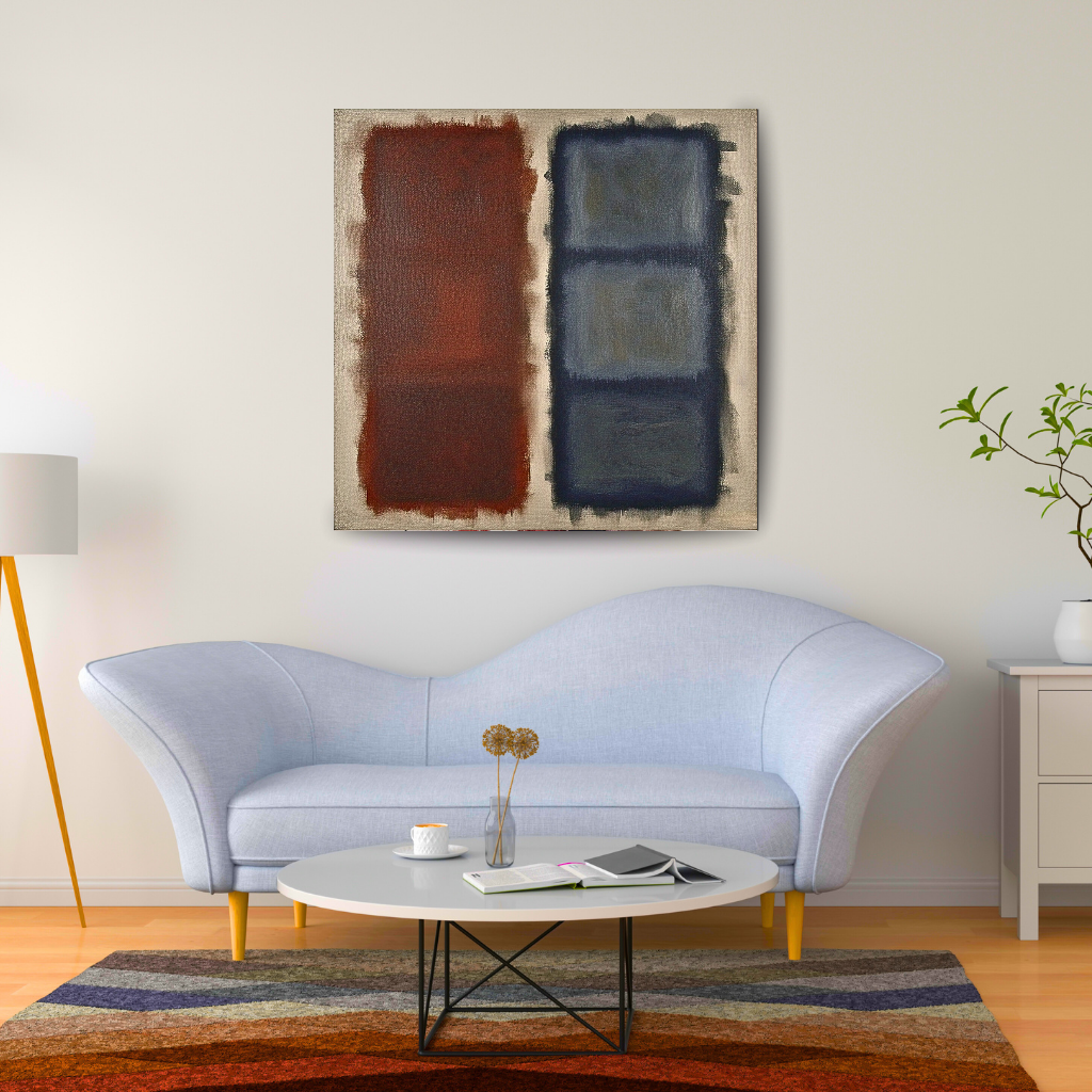 Cerulean Fade (Inspired by No. 61 (Rust and Blue)) -  Abstract Art