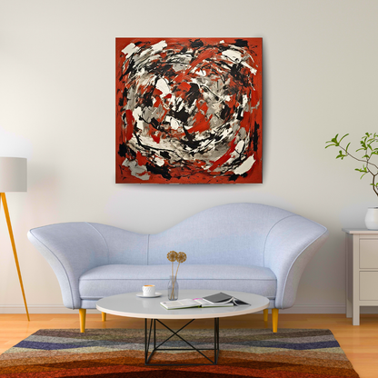 Red Terrain Awakening (Inspired by Indian Red Ground) -  Abstract Art