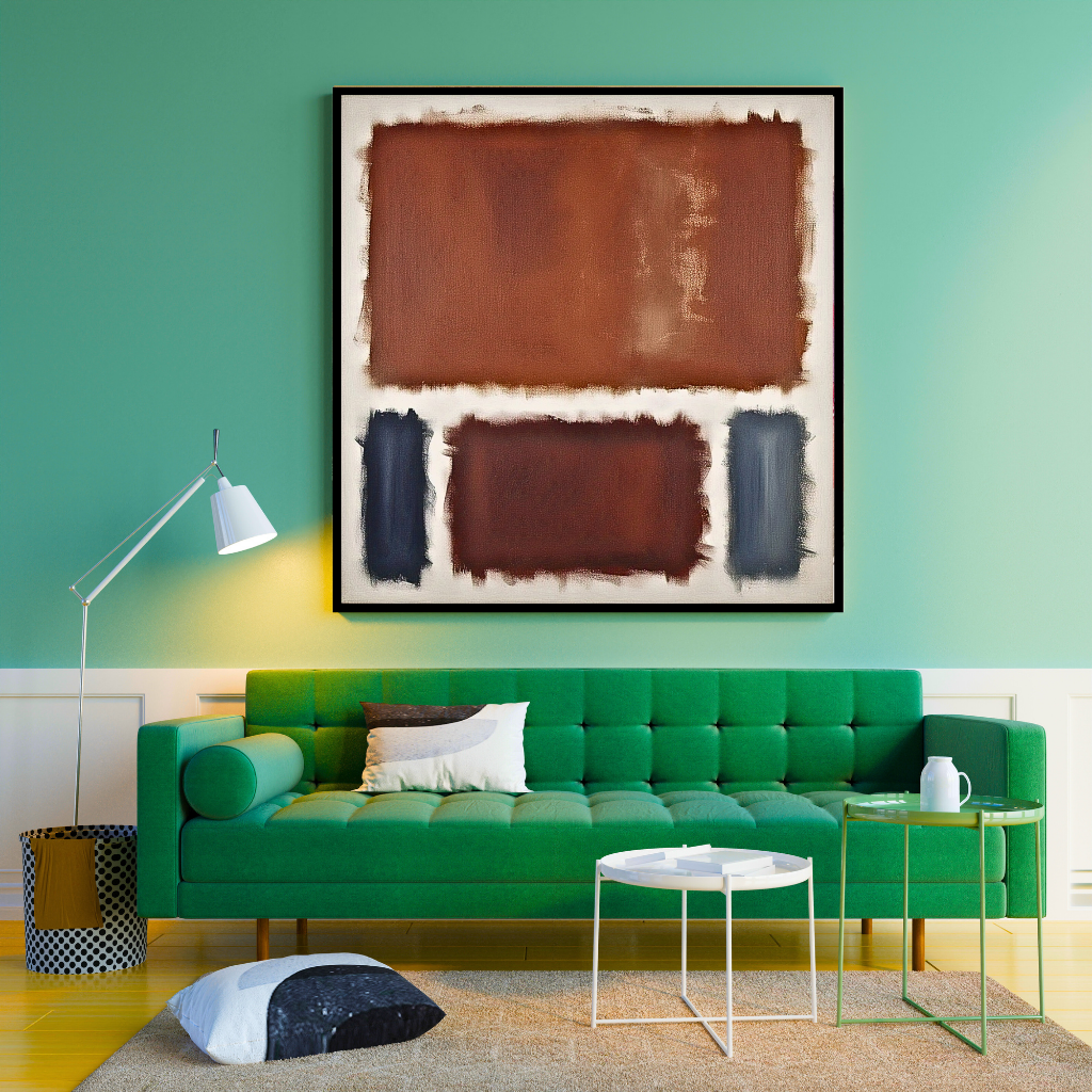 Oxide Oasis (Inspired by No. 61 (Rust and Blue)) -  Abstract Art