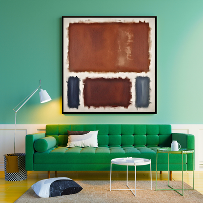 Oxide Oasis (Inspired by No. 61 (Rust and Blue)) -  Abstract Art