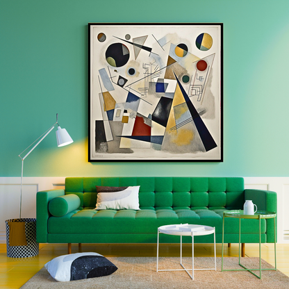 Symphony of Shapes: A Vibrant Abstract Art Piece