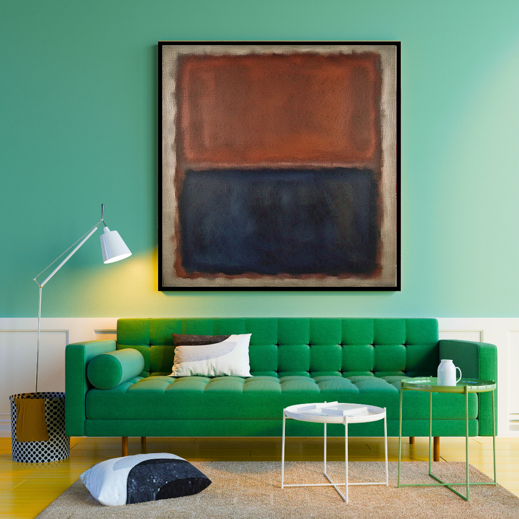 Luminous Rust (Inspired by No. 61 (Rust and Blue)) -  Abstract Art