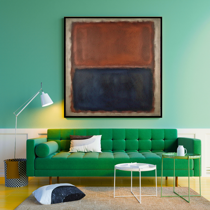 Luminous Rust (Inspired by No. 61 (Rust and Blue)) -  Abstract Art