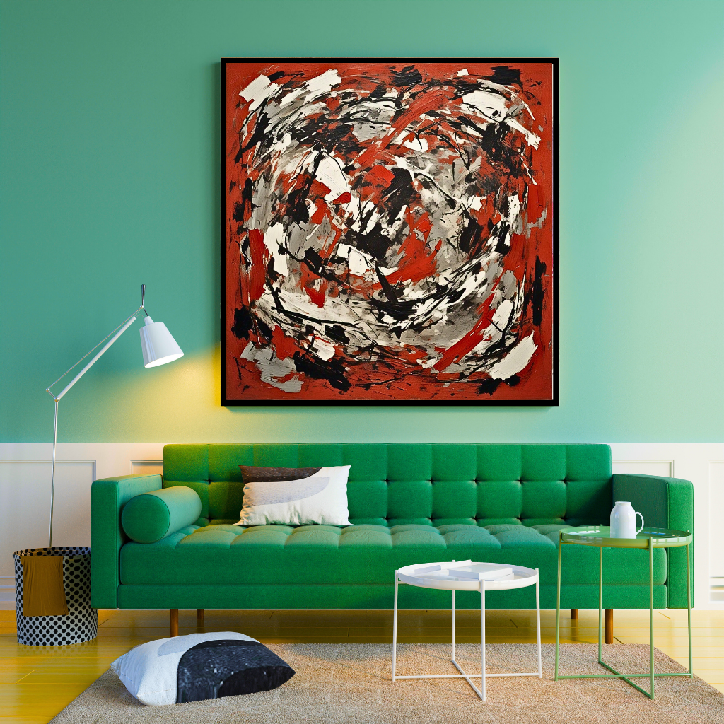 Red Terrain Awakening (Inspired by Indian Red Ground) -  Abstract Art