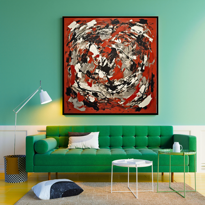 Red Terrain Awakening (Inspired by Indian Red Ground) -  Abstract Art