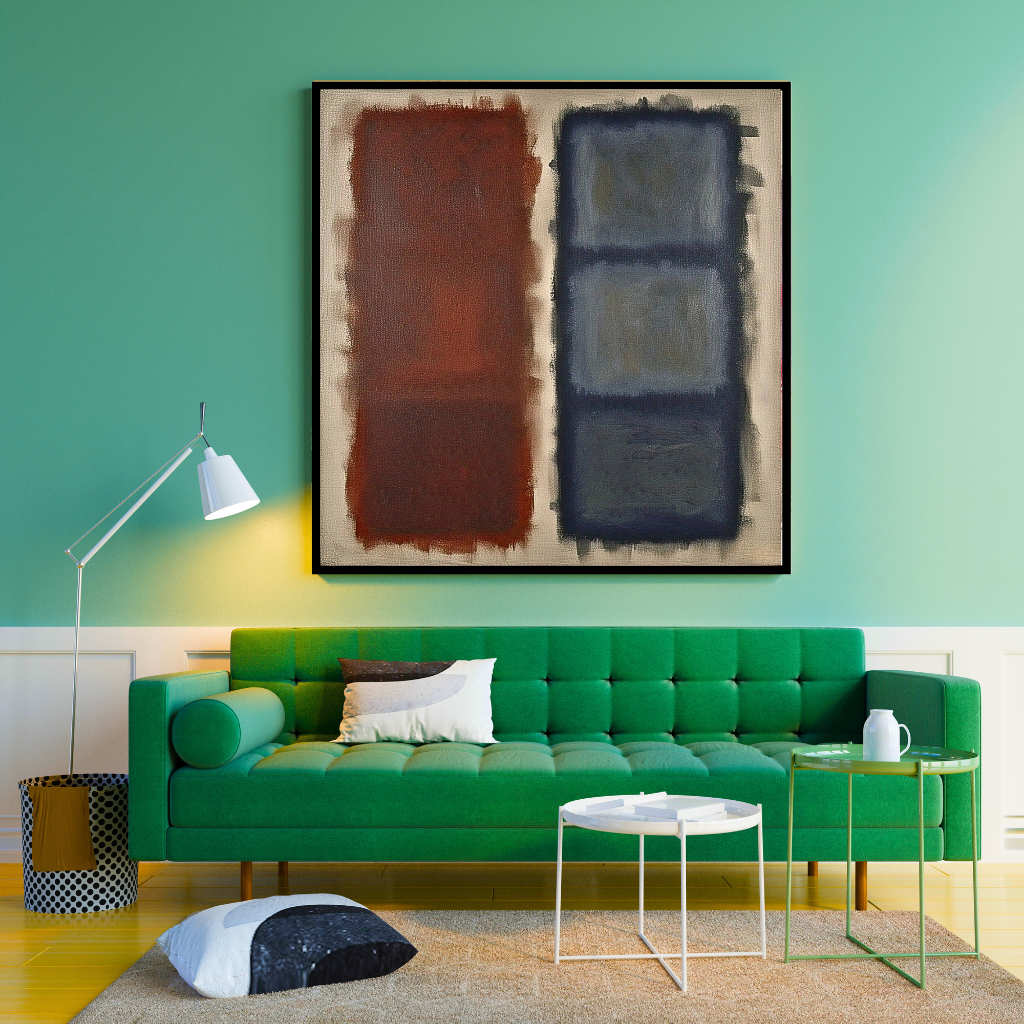 Cerulean Fade (Inspired by No. 61 (Rust and Blue)) -  Abstract Art