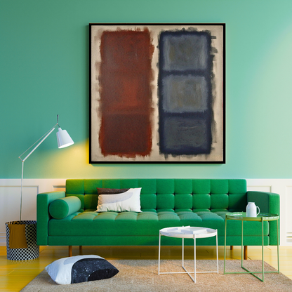 Cerulean Fade (Inspired by No. 61 (Rust and Blue)) -  Abstract Art