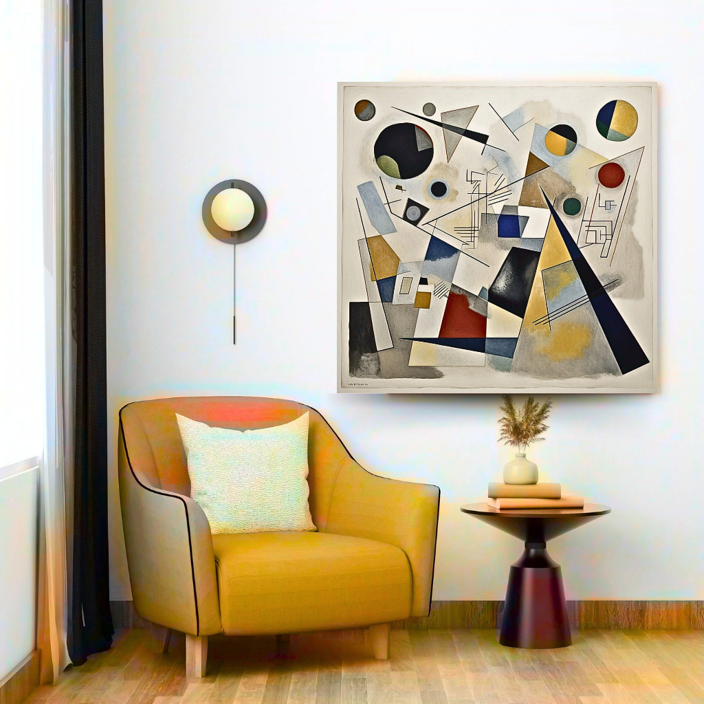 Symphony of Shapes: A Vibrant Abstract Art Piece