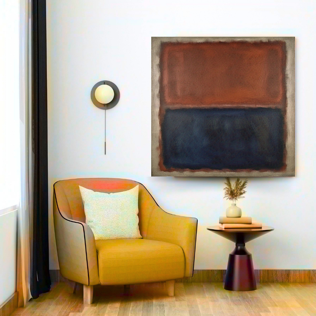 Luminous Rust (Inspired by No. 61 (Rust and Blue)) -  Abstract Art