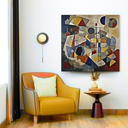 Rhythmic Geometry: An Abstract Art Exploration