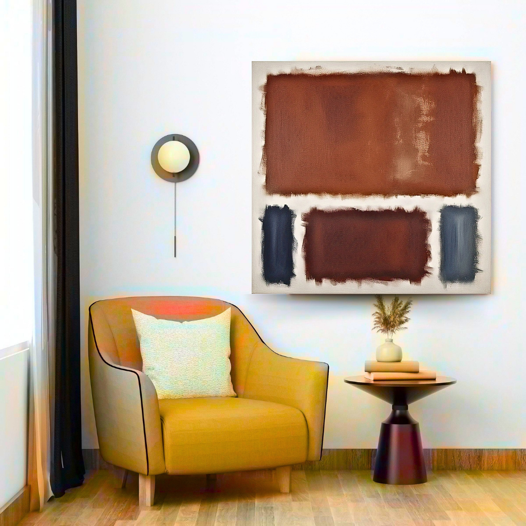 Oxide Oasis (Inspired by No. 61 (Rust and Blue)) -  Abstract Art