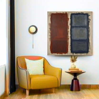 Cerulean Fade (Inspired by No. 61 (Rust and Blue)) -  Abstract Art