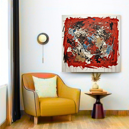 Terra Rouge Explosion (Inspired by Indian Red Ground) -  Abstract Art