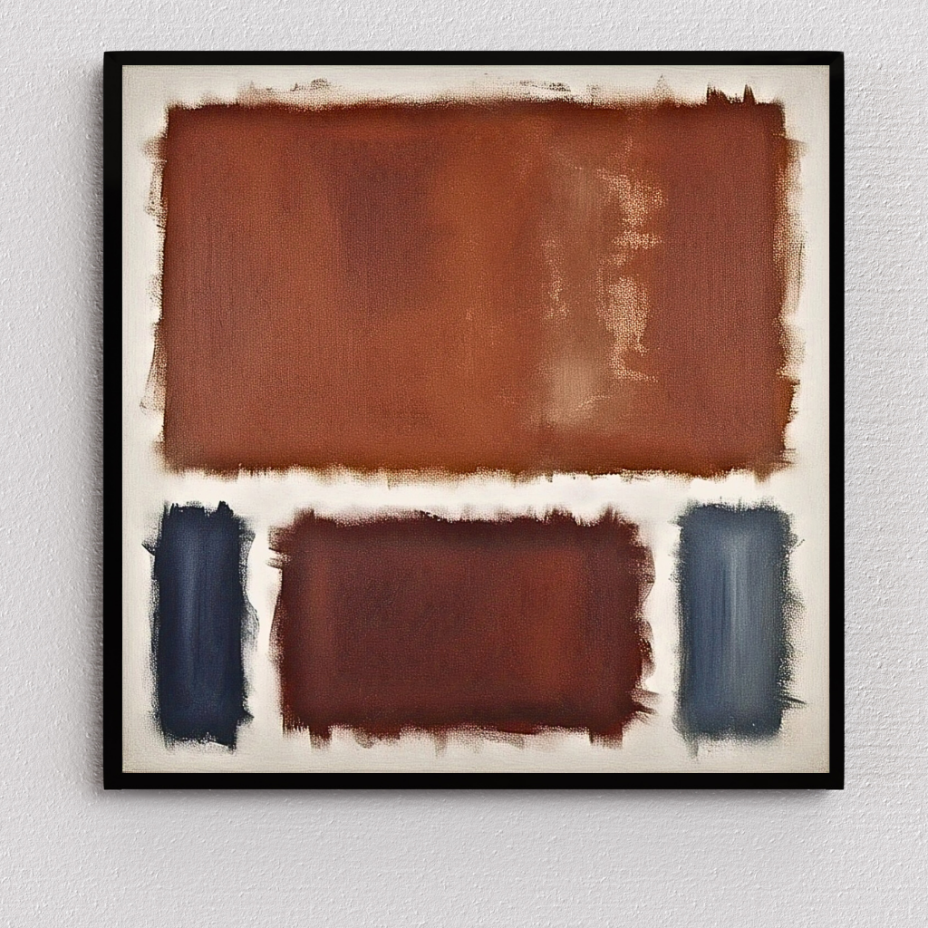 Oxide Oasis (Inspired by No. 61 (Rust and Blue)) -  Abstract Art
