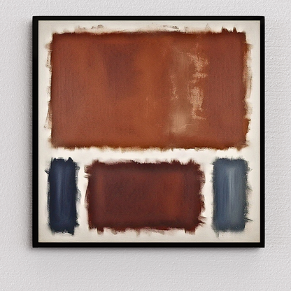 Oxide Oasis (Inspired by No. 61 (Rust and Blue)) -  Abstract Art