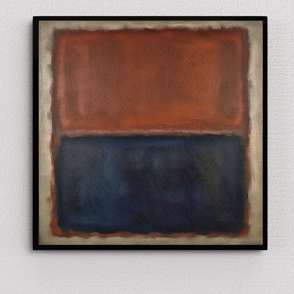 Luminous Rust (Inspired by No. 61 (Rust and Blue)) -  Abstract Art