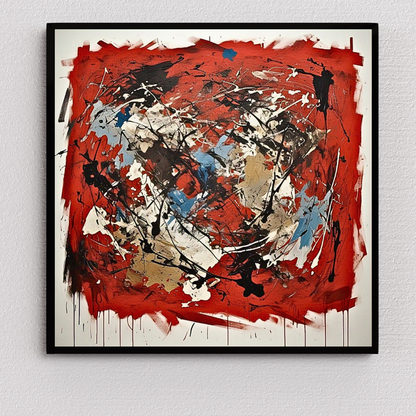Terra Rouge Explosion (Inspired by Indian Red Ground) -  Abstract Art