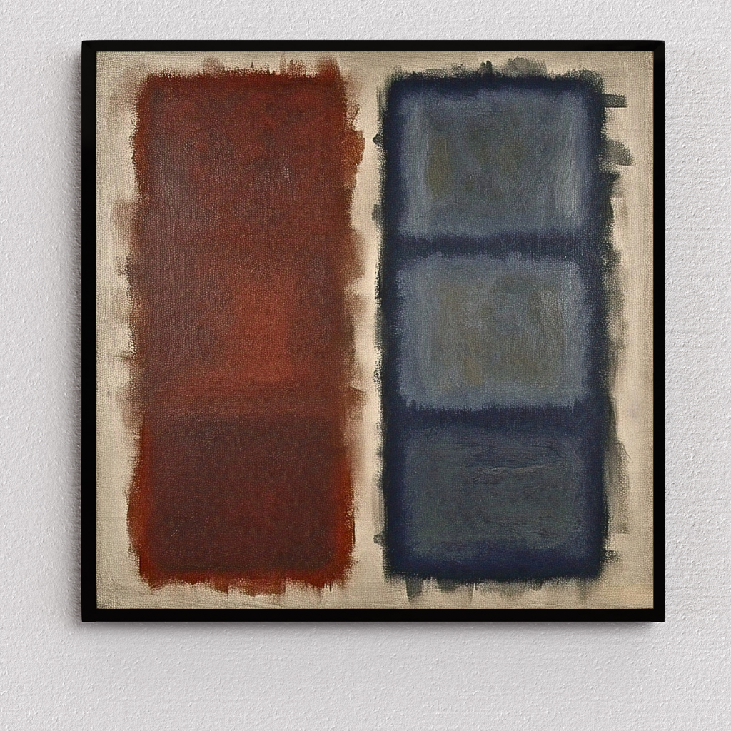 Cerulean Fade (Inspired by No. 61 (Rust and Blue)) -  Abstract Art