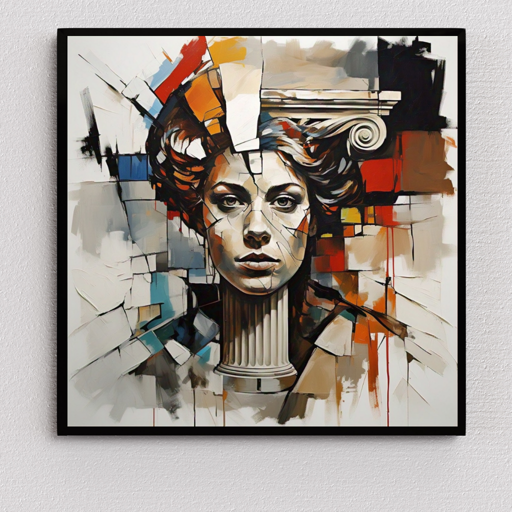 Disjointed Elegy (Insp. by The Broken Column) -  Abstract Art