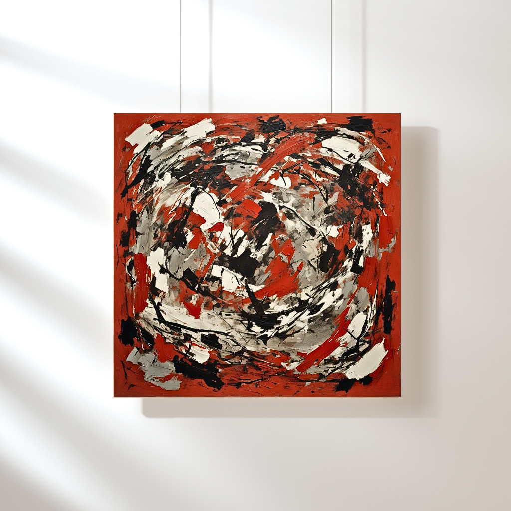 Red Terrain Awakening (Inspired by Indian Red Ground) -  Abstract Art