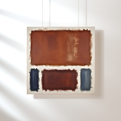 Oxide Oasis (Inspired by No. 61 (Rust and Blue)) -  Abstract Art