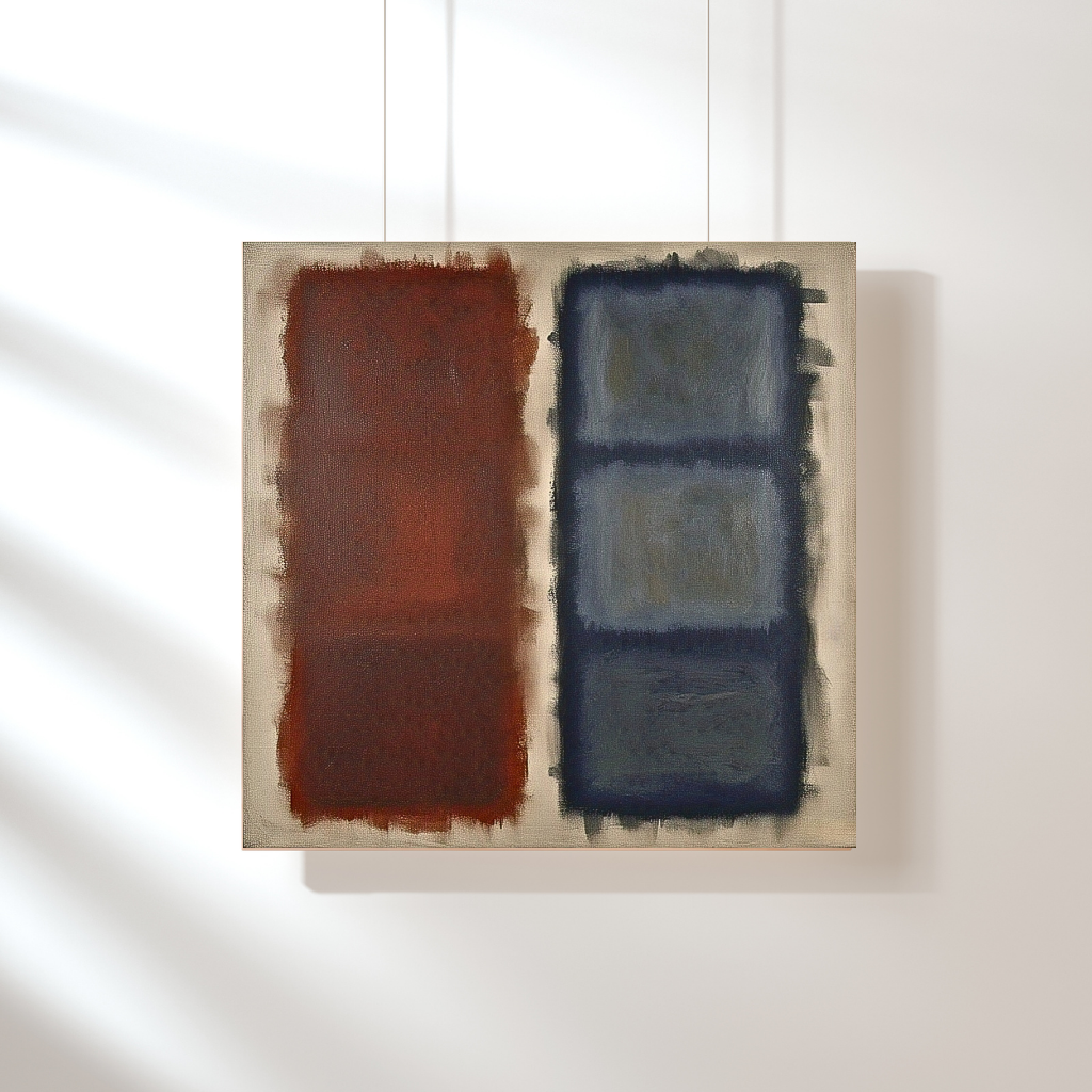 Cerulean Fade (Inspired by No. 61 (Rust and Blue)) -  Abstract Art