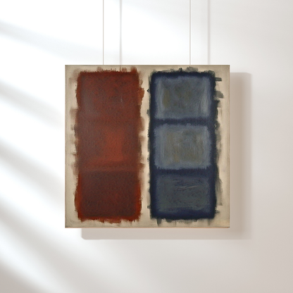 Cerulean Fade (Inspired by No. 61 (Rust and Blue)) -  Abstract Art
