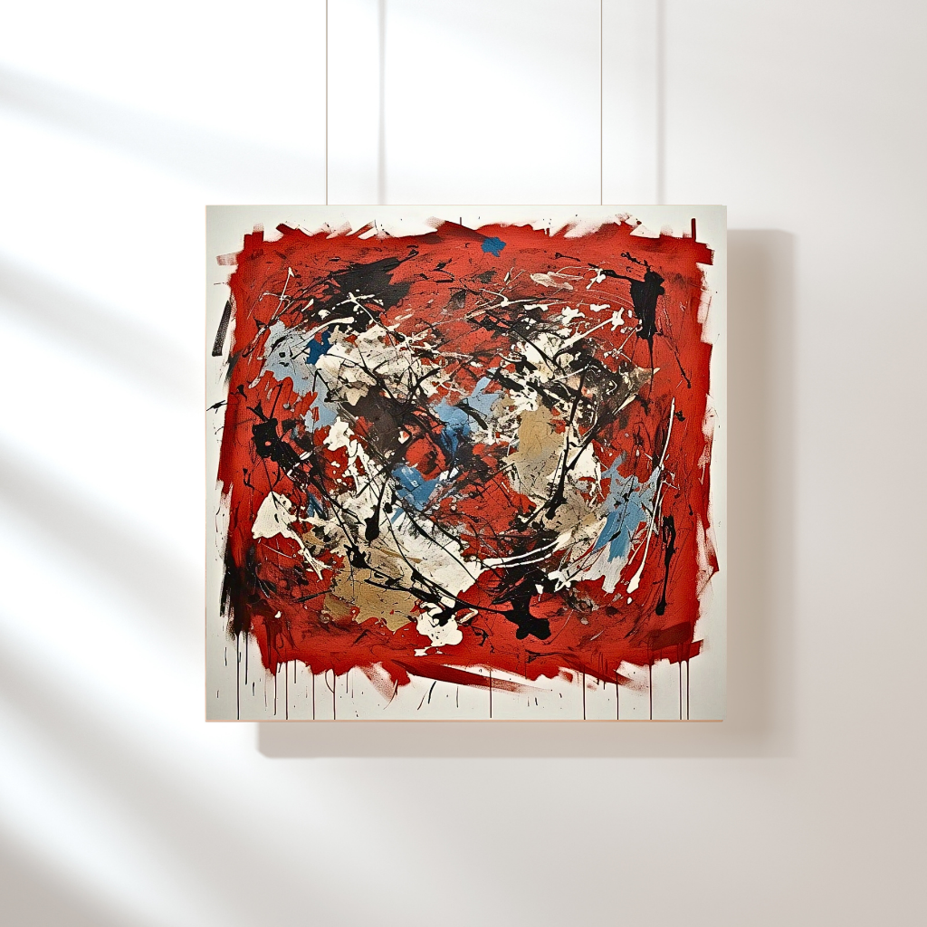 Terra Rouge Explosion (Inspired by Indian Red Ground) -  Abstract Art