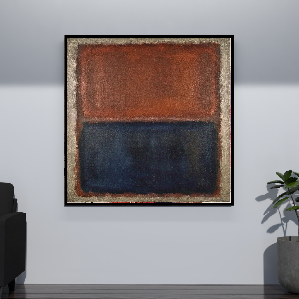Luminous Rust (Inspired by No. 61 (Rust and Blue)) -  Abstract Art