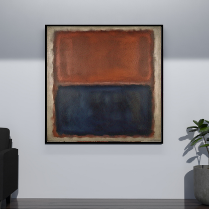 Luminous Rust (Inspired by No. 61 (Rust and Blue)) -  Abstract Art