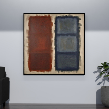 Cerulean Fade (Inspired by No. 61 (Rust and Blue)) -  Abstract Art