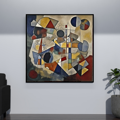 Rhythmic Geometry: An Abstract Art Exploration