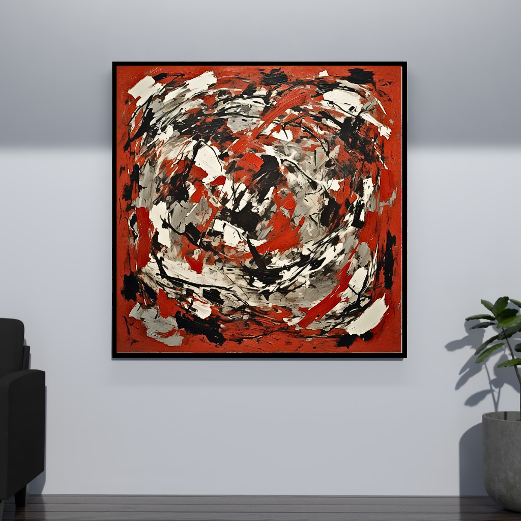 Red Terrain Awakening (Inspired by Indian Red Ground) -  Abstract Art