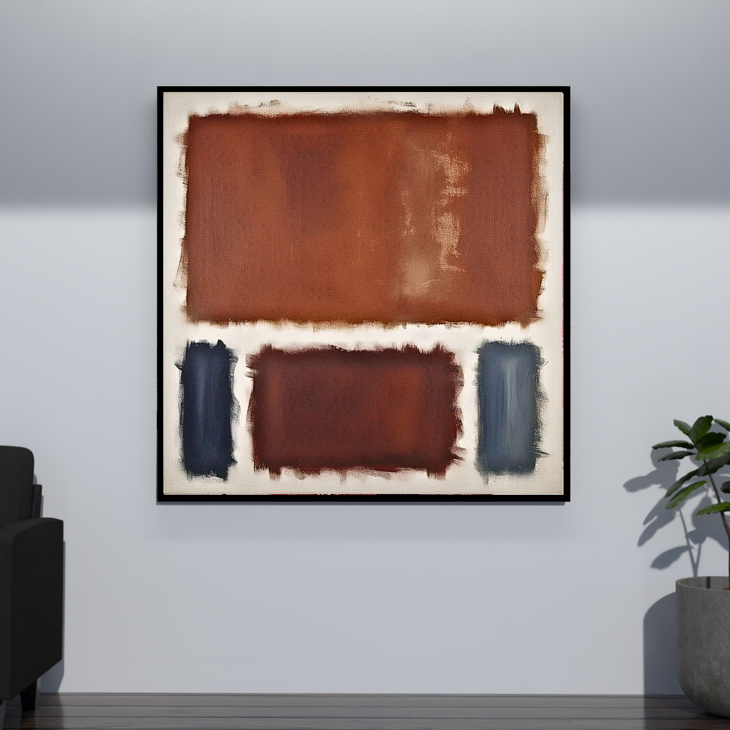 Oxide Oasis (Inspired by No. 61 (Rust and Blue)) -  Abstract Art