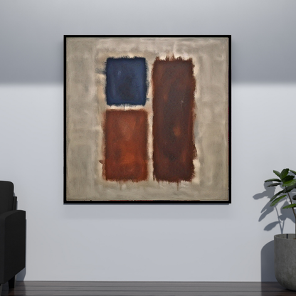 Nocturnal Bloom (Inspired by No. 61 (Rust and Blue)) -  Abstract Art
