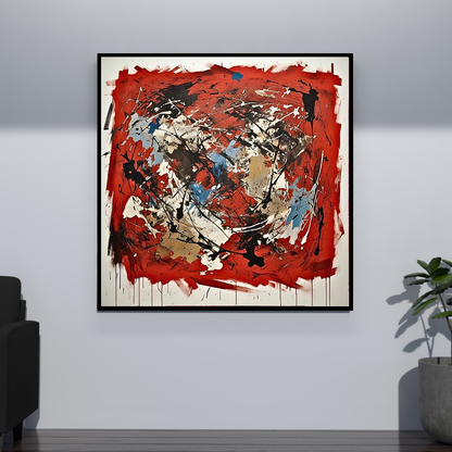 Terra Rouge Explosion (Inspired by Indian Red Ground) -  Abstract Art