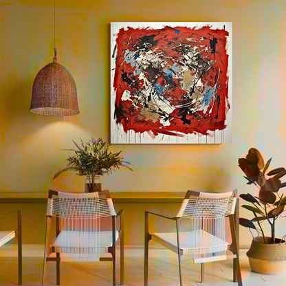 Terra Rouge Explosion (Inspired by Indian Red Ground) -  Abstract Art