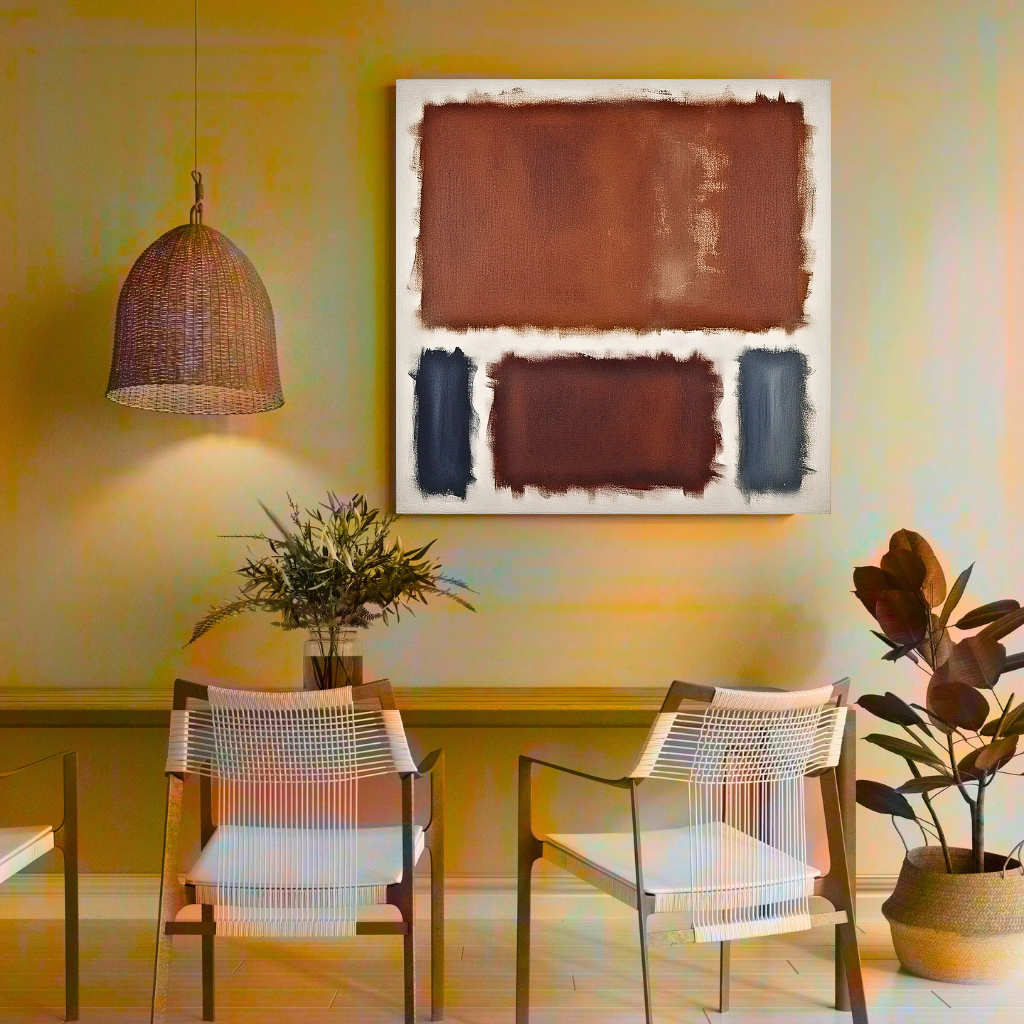 Oxide Oasis (Inspired by No. 61 (Rust and Blue)) -  Abstract Art