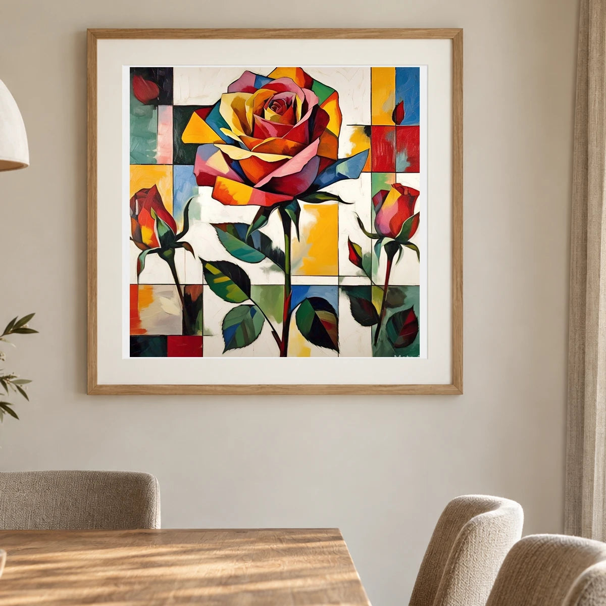 Art La Vie En Rose 1979 A V shown in a styled interior