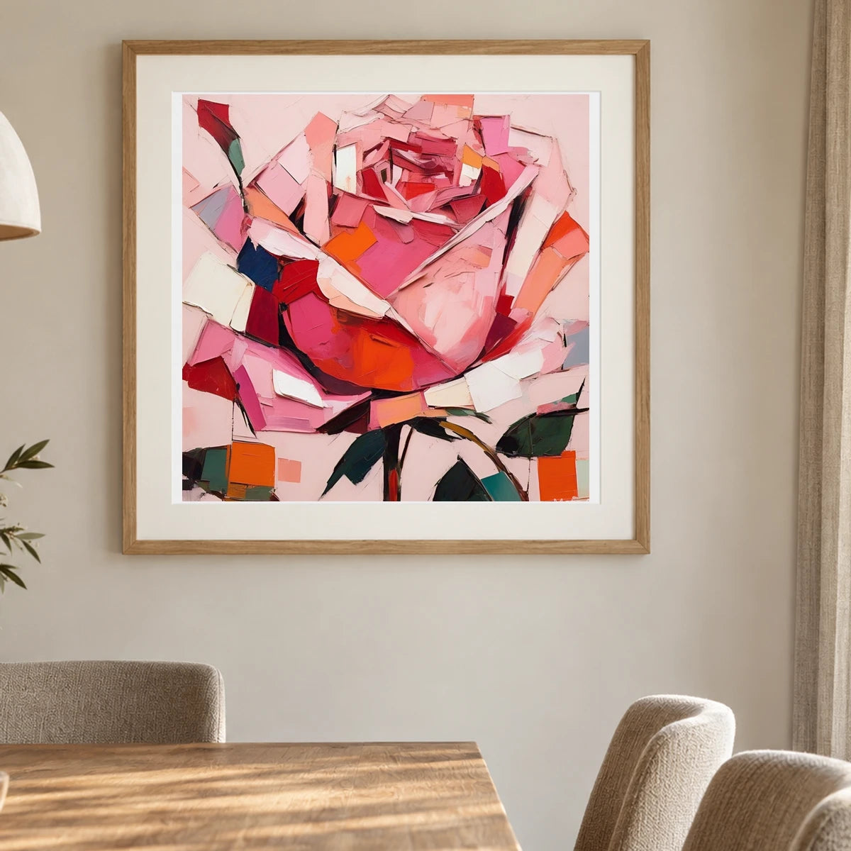 Art La Vie En Rose 1979 A shown in a styled interior