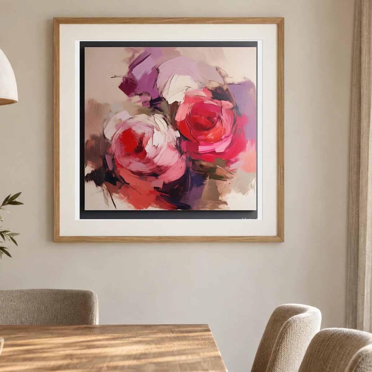 Art La Vie En Rose 1979 A II shown in a styled interior
