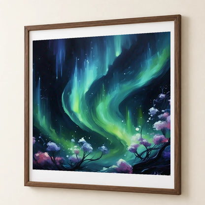 Auroral Fade Soft Abstract Painting Featuring Delicate IV abstract art print by SaamCrafts